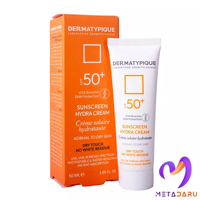 ضد آفتاب پوست خشک درماتیپیک SPF+50(بی رنگ) | Dermatypique SUNSCREEN HYDRA CREAM