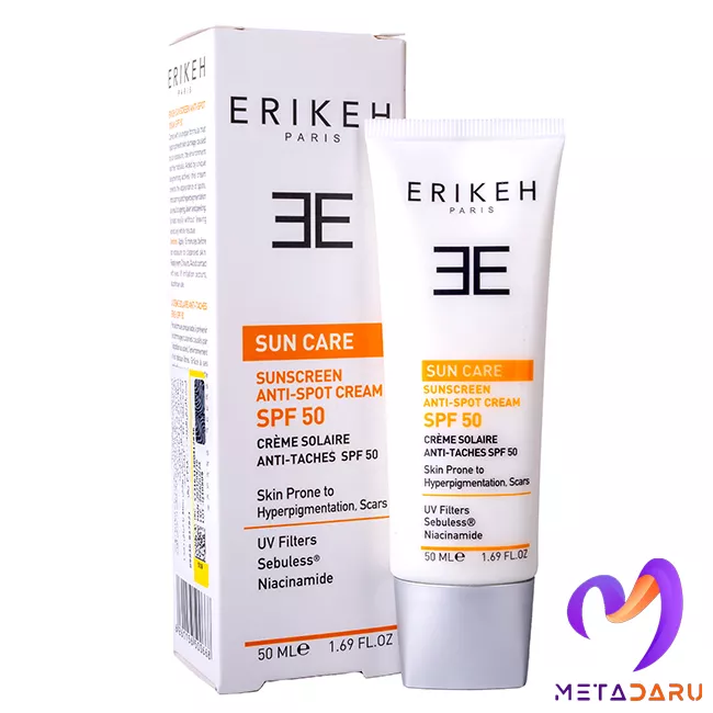 کرم ضد آفتاب و ضد جوش SPF50 اریکه | Erikeh Sunscreen SPF50