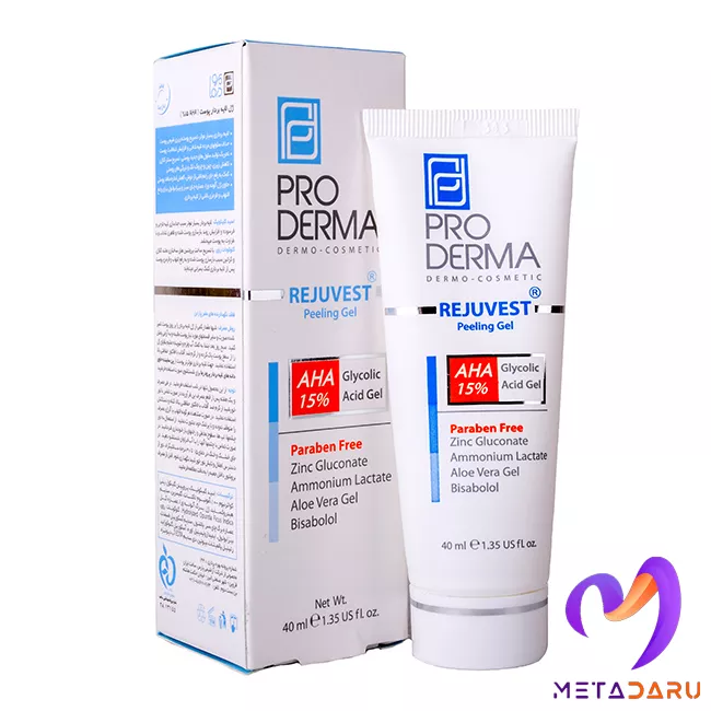 ژل لایه بردار پوست AHA 15% رژو وست پرودرما | Proderma Rejuvest Pelling Gel