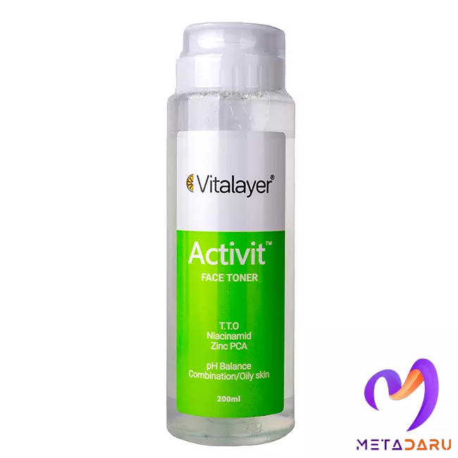 تونر پاک کننده صورت اکتی ویت ویتالیر(پوست چرب و مختلط) | Vitalayer Activeit Face Toner