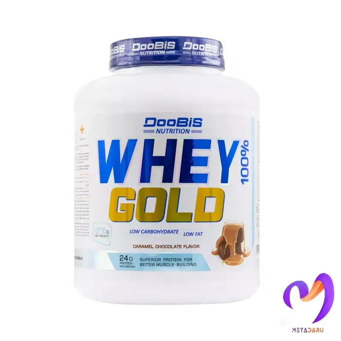 وی پروتئین گلد 2270 گرم دوبیس (کارامل شکلات) Whey Gold Protein 2270 g Doobis