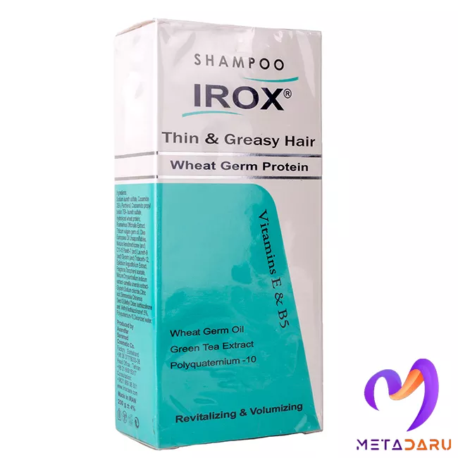 شامپو موهای نازک و چرب پروتئین جوانه گندم ایروکس | Irox Thin & Grassy Hair Shampoo