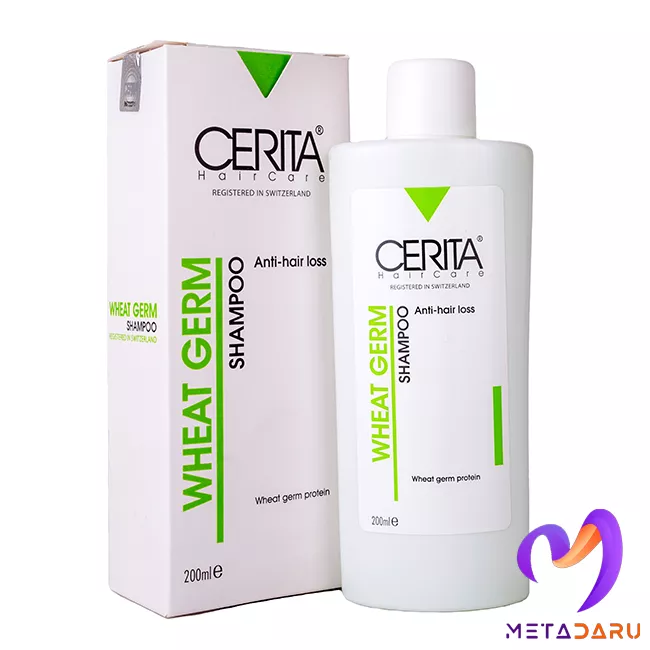 شامپو ضد ریزش مو جوانه گندم سریتا | Cerita Wheat Germ Shampoo