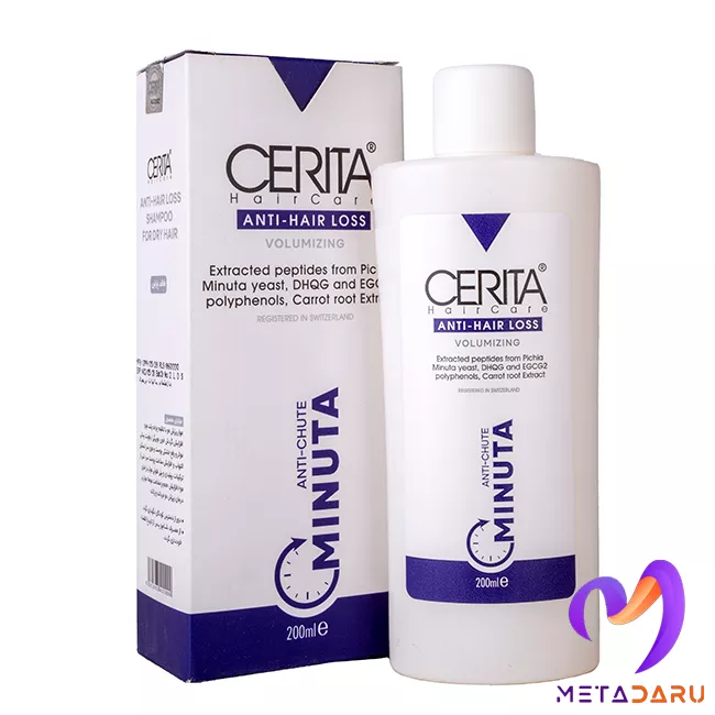 شامپو ضد ریزش موهای خشک مینوتا سریتا | Cerita Minuta Anti-Hair Loss Shampoo