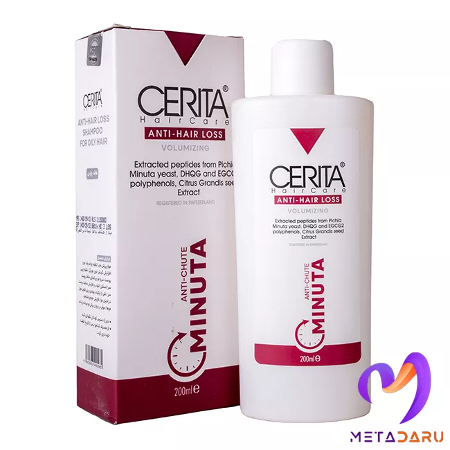 شامپو ضد ریزش موهای چرب مینوتا سریتا | Cerita Minuta Anti Hair Loss Shampoo