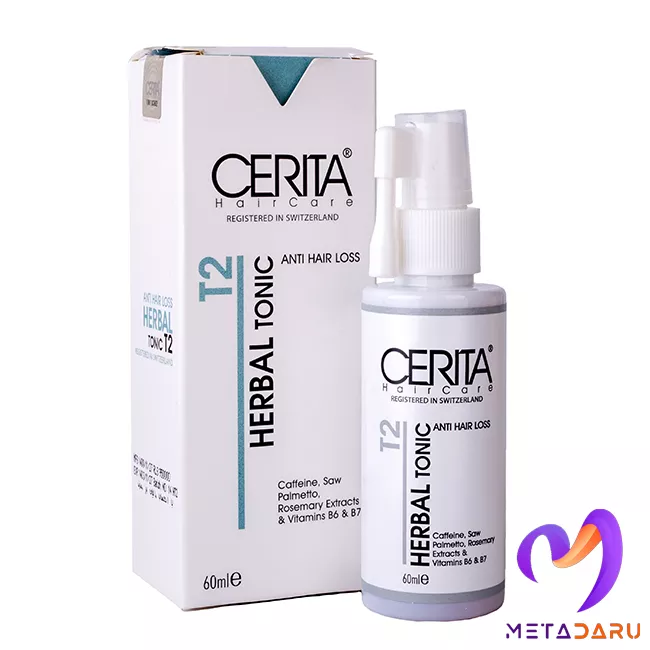 تونیک ضد ریزش مو کافئین سریتا | Cerita T2 Herbal Tonic