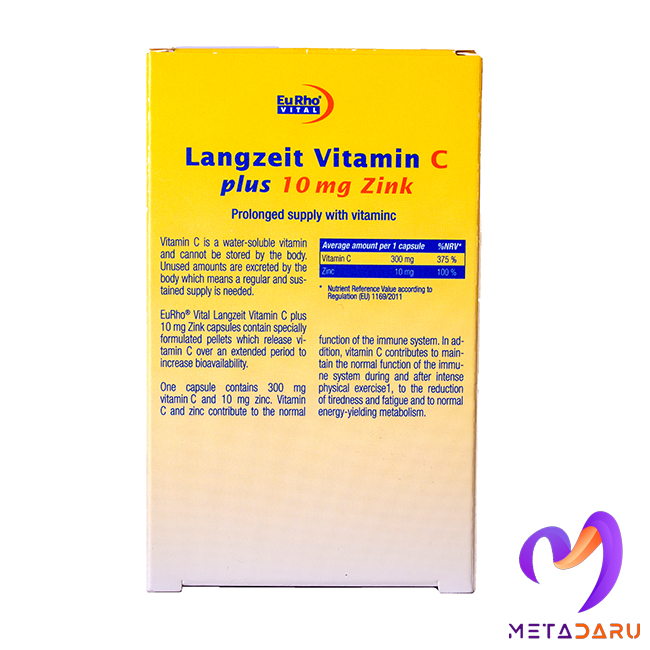 VITAMIN C PLUS ZINK 10MG - LANGZEIT ( EURHO VITAL )