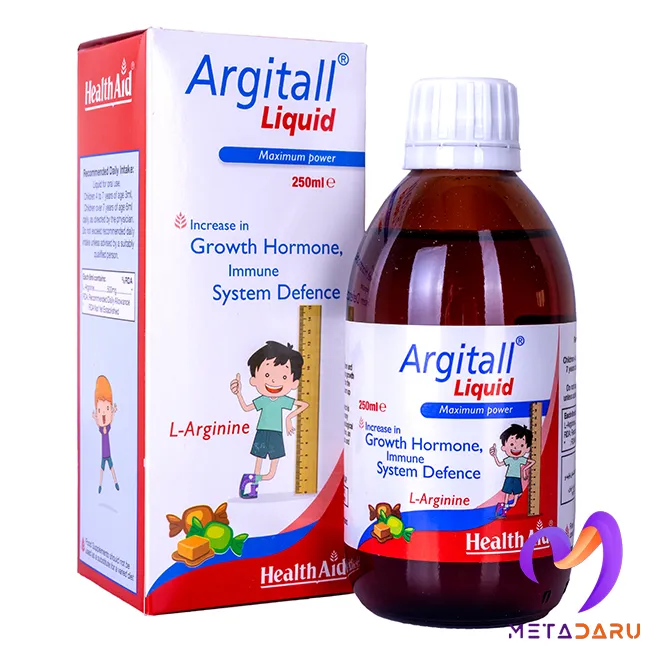 شربت آرژیتال ARGITALL LIQUID 250ML – L-ARGININE 500MG ( HEALTH AID )