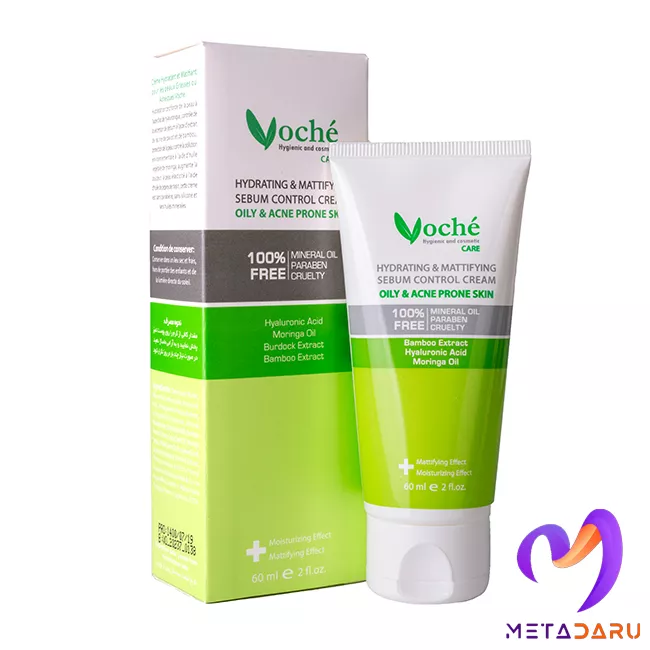 کرم آبرسان پوست چرب و مستعد آکنه وچه | Voche Hydrating Sebum Control Cream