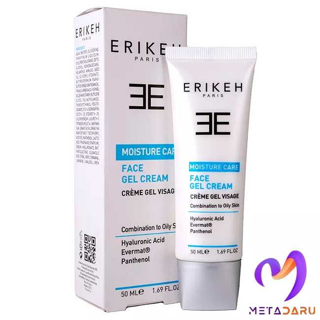 ژل کرم مرطوب کننده پوست صورت چرب اریکه | Erikeh Moisturizing Gel Cream