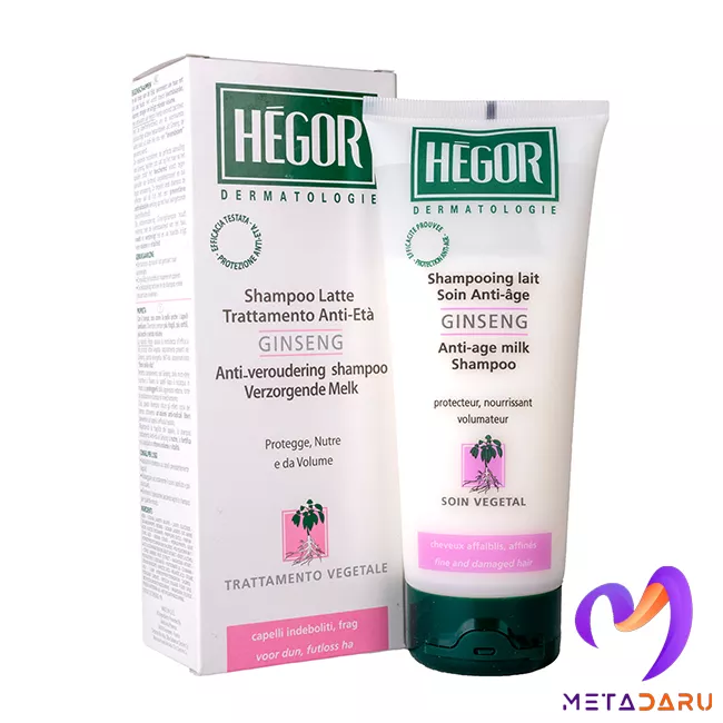 شامپو آنتی ایج جنسینگ هگور | Hegor Ginseng Anti-Age Milk Shampoo