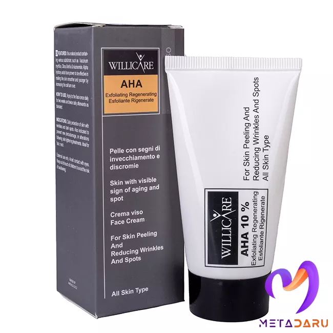 کرم لایه بردار AHA 10% ویلی کر | Willicare AHA 10% Cream