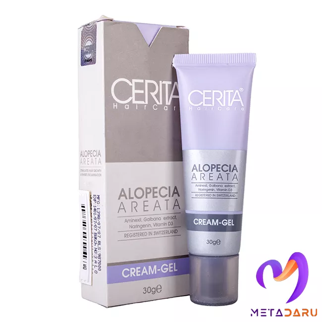 کرم ژل موهای دارای ریزش سکه ای مو آلوپسی آره آتا سریتا | Cerita Alopecia Areata Cream Gel