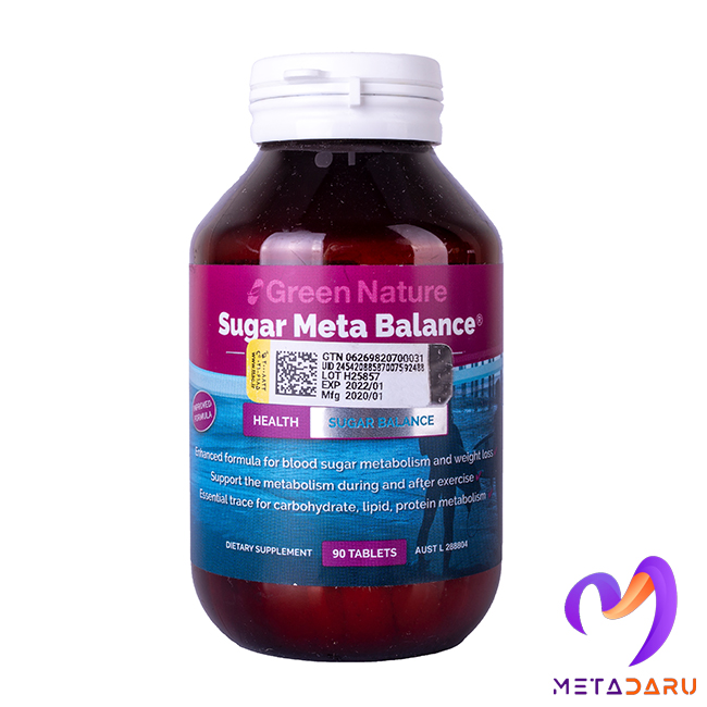 قرص شوگر متا بالانس گرین نیچر 90 عددی SUGAR META BALANCE TAB ( GREEN NATURE )