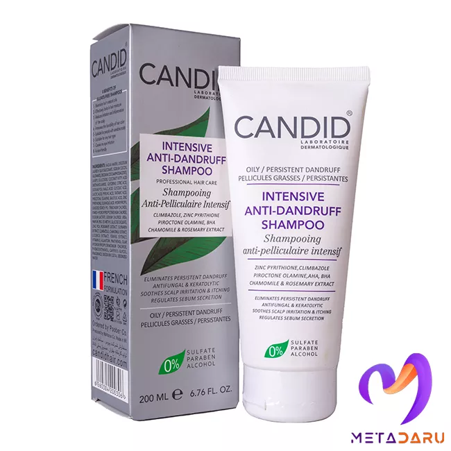 شامپو ضدشوره مو چرب کاندید | Candid Intensive Anti Dandruff Shampoo