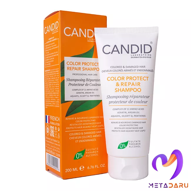 شامپو تثبیت کننده رنگ و ترمیم کننده مو کاندید | Candid Color Protect & Repair Shampoo