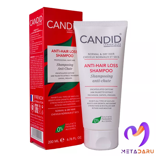 شامپو ضدریزش موی نرمال و خشک کاندید | Candid Anti Hair Loss Shampoo