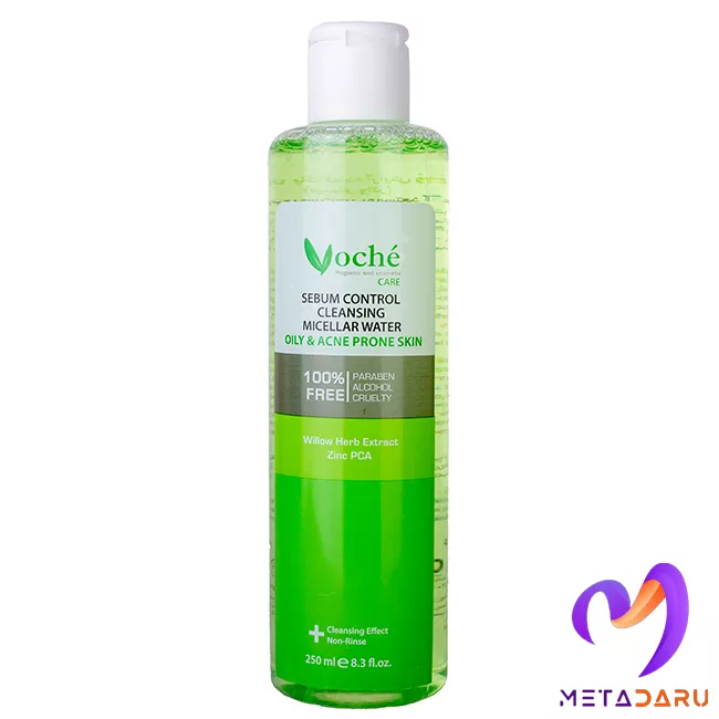 محلول پاک کننده میسلار واتر پوست چرب و مستعد آکنه وچه | Voche Sebum Control Cleansing Micellar Water