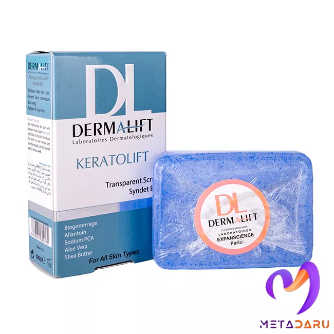 پن شفاف غیرصابونی لایه بردار پوست کراتولیفت درمالیفت | Dermalift Keratolift