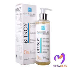 ژل شستشوی صورت پوست چربی و مختلط بیتروی | Bitroy Face Wash Gel