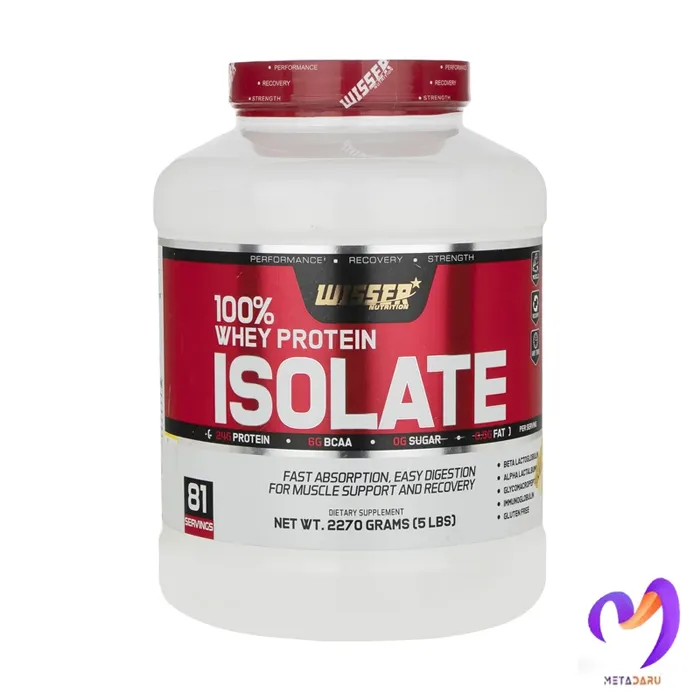 پودر وی پروتئین ایزوله ویثر ۲۲۷۰ گرم Wisser Whey Protein Isolate Powder