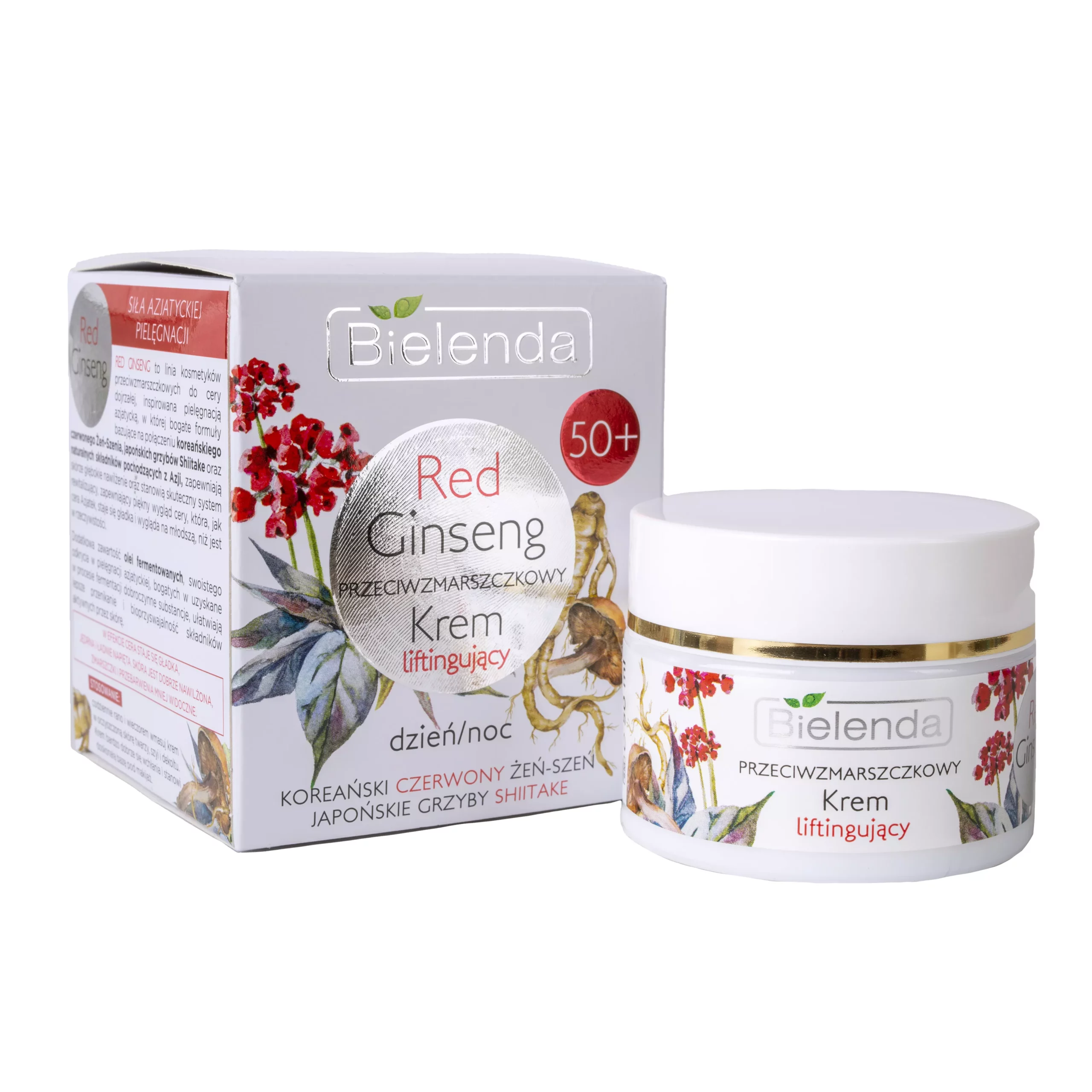 کرم لیفتینگ عصاره جنسینگ قرمز مناسب سن بالای 50 سال بی یلندا | Bielenda Red Ginseng Cream