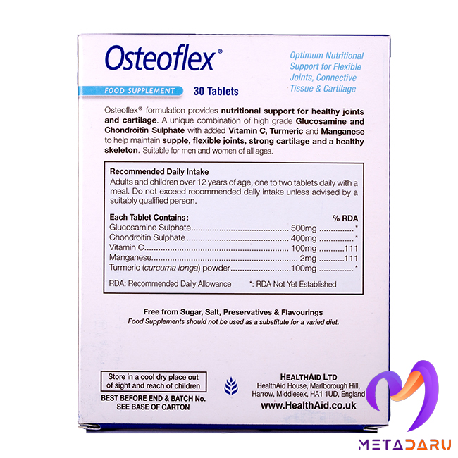 OSTEOFLEX - GLUCOSAMINE & CONDROITIN TAB ( HEALTH AID )