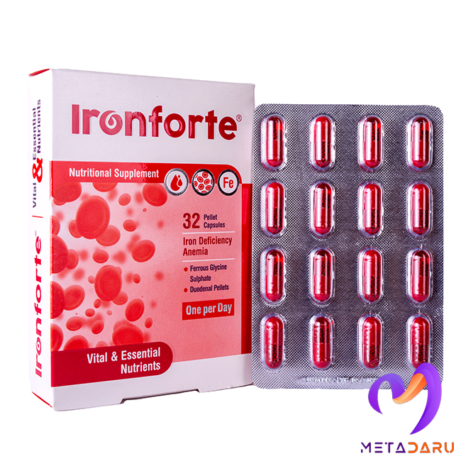 آیرون فورت IRONFORTE – IRON DEFICIENCY ANEMIA CAP (ARIAN SALAMAT SINA)