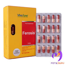 کپسول فروسیس ویواتیون 60 عدد FEROSIS PELLET IRON,FOLIC ACID,VITAMI C & B12 CAP (VIVATUNE)