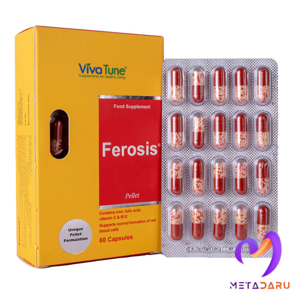 FEROSIS PELLET IRON,FOLIC ACID,VITAMI C & B12 CAP (VIVATUNE)