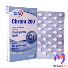 قرص کروم 200 میکروگرم یوروویتال 60 عددی CHROMIUM 200MCG TAB