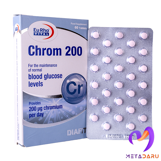 کروم 200 میکروگرمCHROMIUM 200MCG TAB – DIAFIT ( EURHO VITAL )