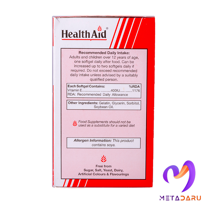 VITAMIN E 400I.U SOFT GEL ( HEALTH AID )