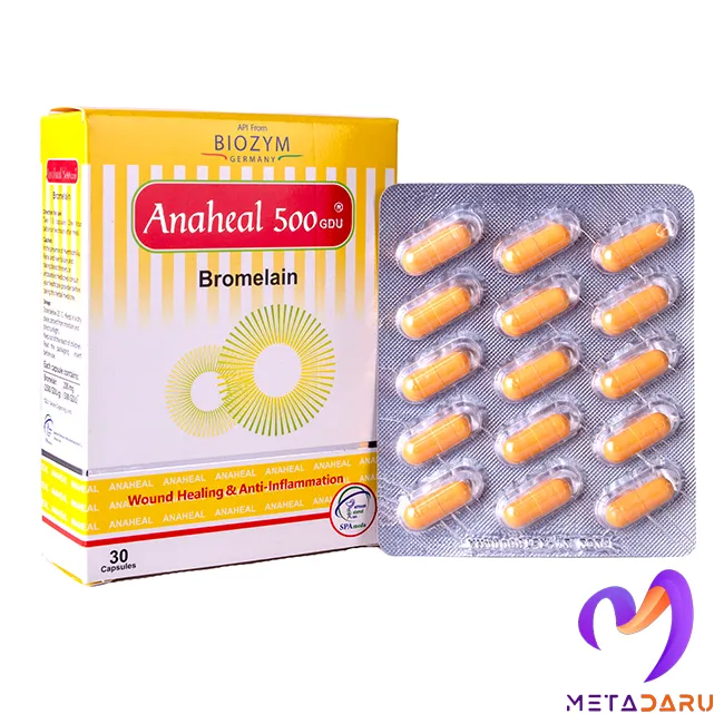 آناهیل ANAHEAL 500 – BROMELAIN CAP