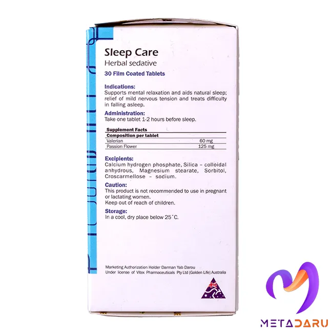 SLEEP CARE HERBAL SEDATIVE FC.TAB ( GOLDEN LIFE )