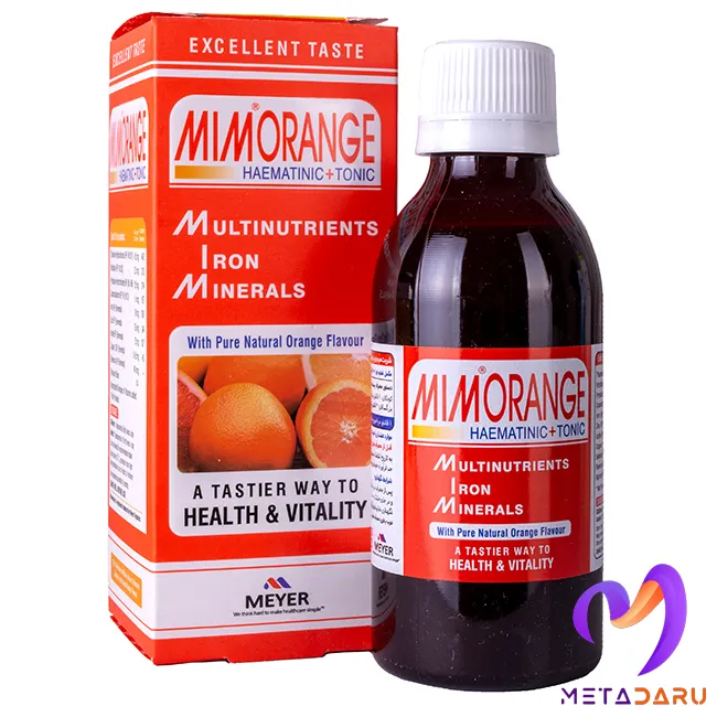 شربت مولتی ویتامین مینرال و آهن میم اورنج ویتابیوتیکس مایر MIM ORANGE  (MEYER)