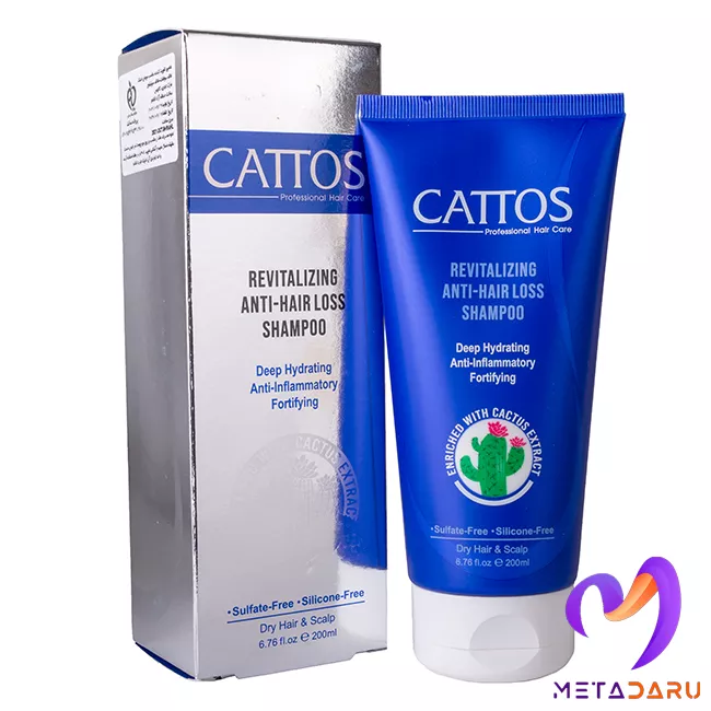 شامپو تقویت کننده و ضدریزش مو خشک کاتوس | Cattos Revitalizing Anti Hair Loss Shampoo