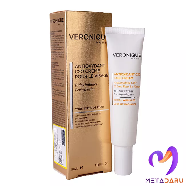 کرم صورت آنتی اکسیدان حاوی ویتامین سی 20% ورونیک | Veronique Antioxydant C20 Face Cream