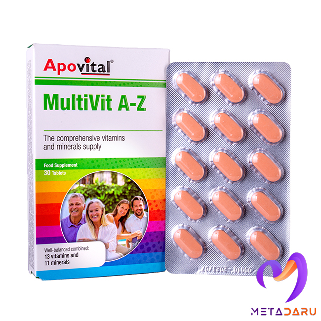 مولتی ویت     MULTIVITAMIN A-Z TAB ( APOVITAL )