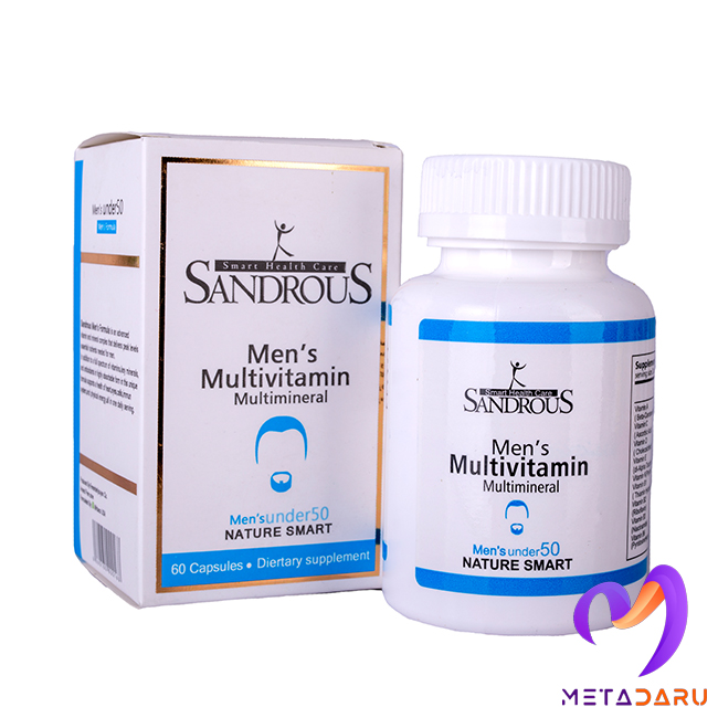 مولتی ویتامین مخصوص آقایان زیر 50 سال  MEN”S MULTIVITAMIN 50+ CAP ( SANDROUS )