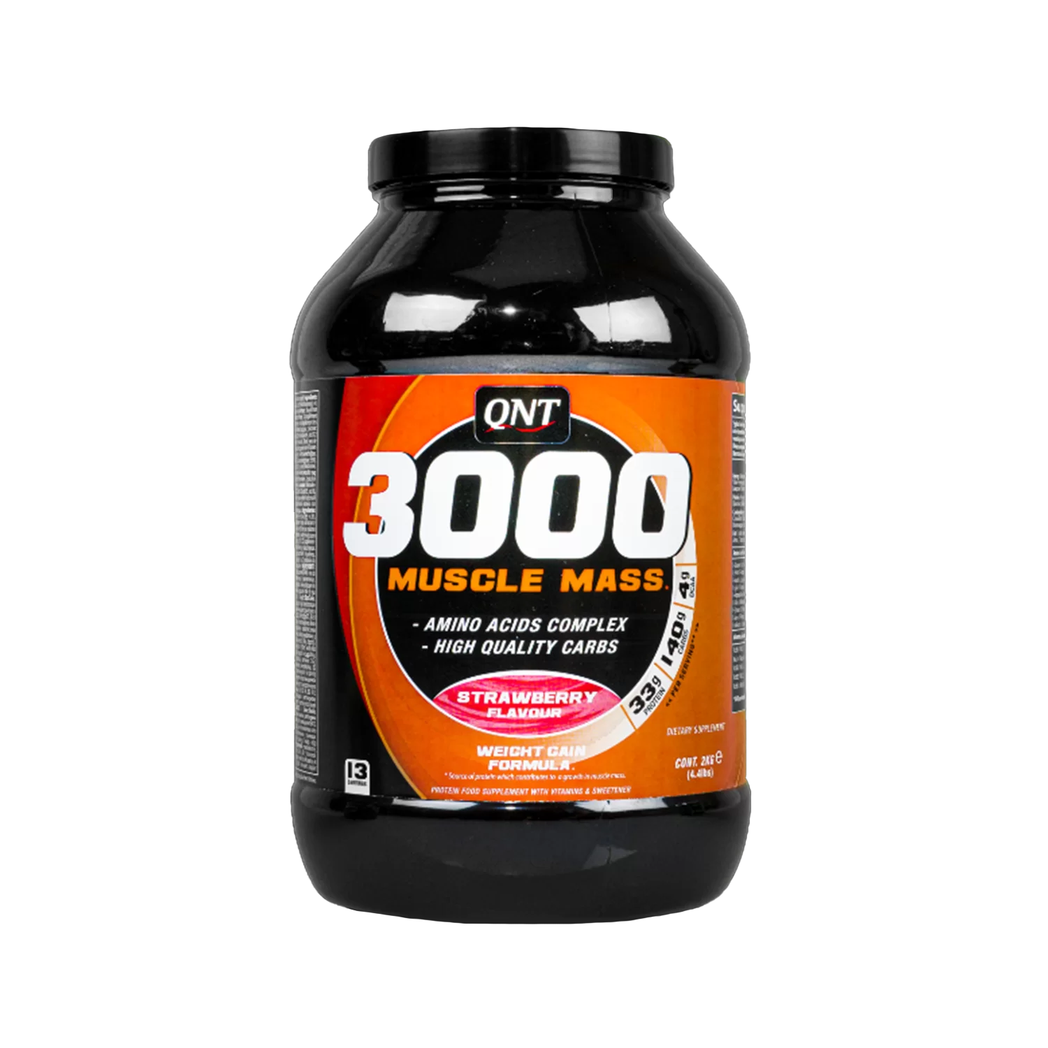 پودر ماسل مس 3000 طعم توت فرنگی کیو ان تی | QNT 3000 Muscle Mass