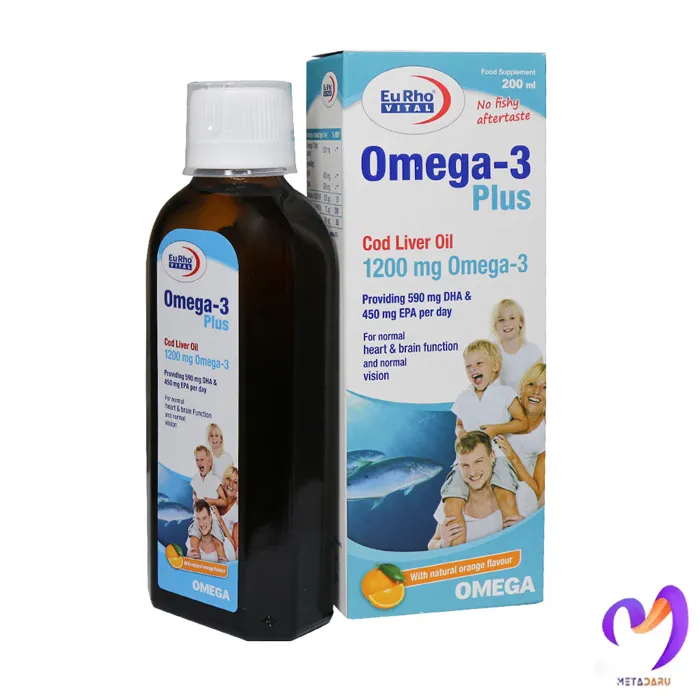 امگا 3 پلاس 200 میلی لیتری یوروویتال Omega 3 Plus 200 ml