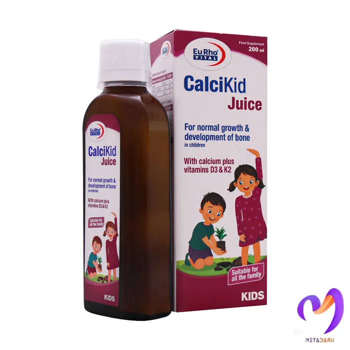 کلسی کید جویس یوروویتال Calcikid Juice