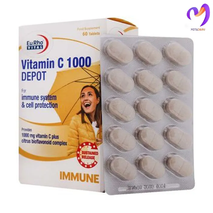 ویتامین سی 1000 میلی گرم دپو یوروویتال Vitamin C 1000 mg DEPOT