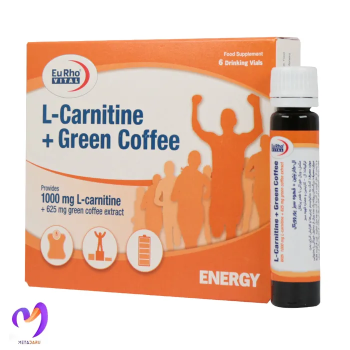 ال کارنیتین و قهوه سبز یوروویتال L Carnitin Plus Green Coffee